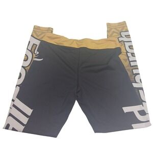 Xlusion Womens Football Love Ombre Tribal Print Athletic Leggings Black Gold M